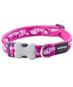 Dog Collar Camouflage Hot Pink