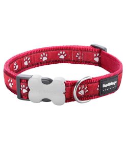 Dog Collar Desert Paws Red