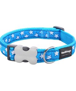 Dog Collar Star Turquoise