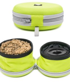 Collapsible 2 in 1 Dog Bowl for Food and Water